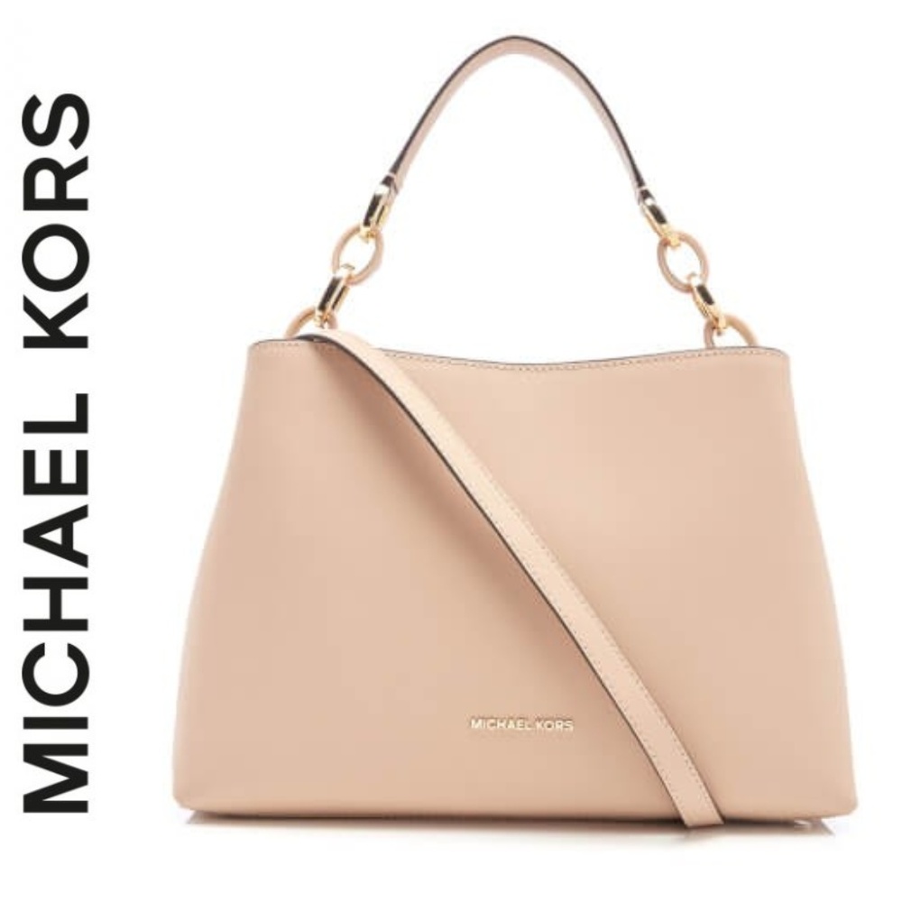 Michael Kors Large Portia EW Shoulder Leather Bag